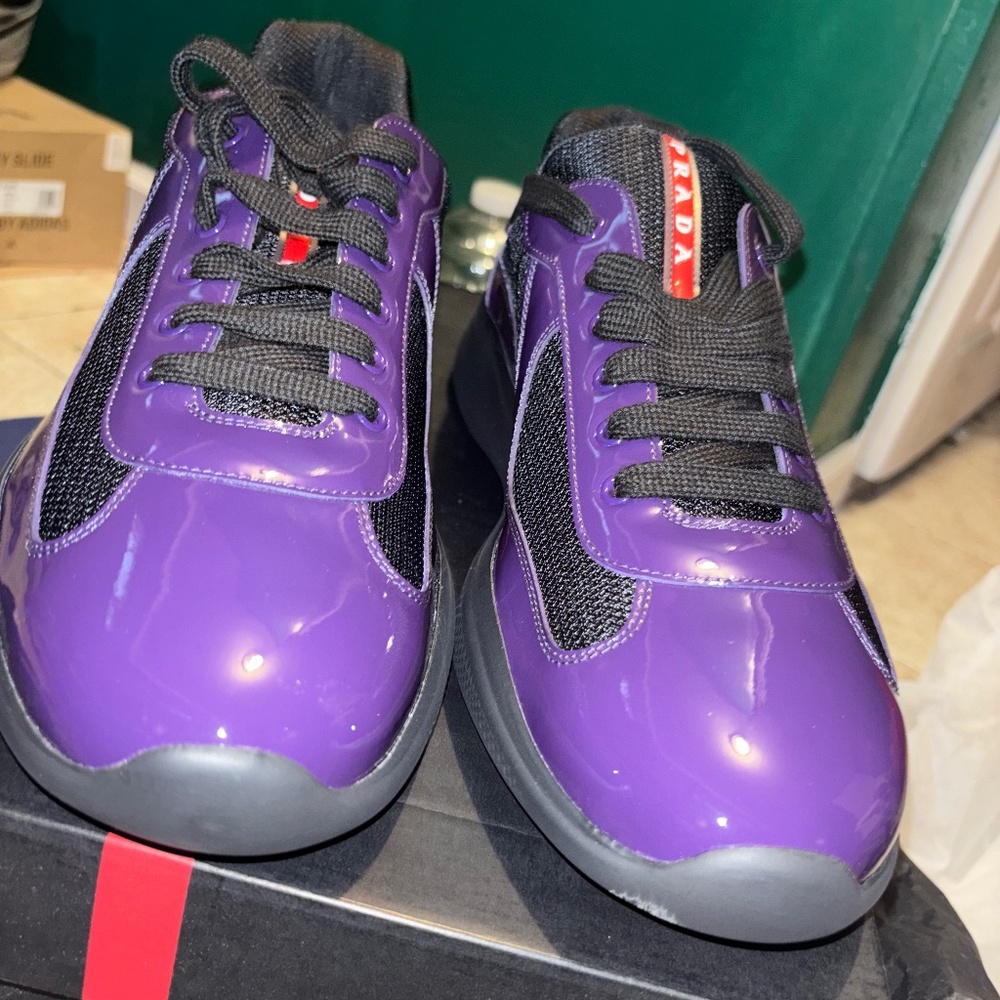 Prada Patent leather lace ups
